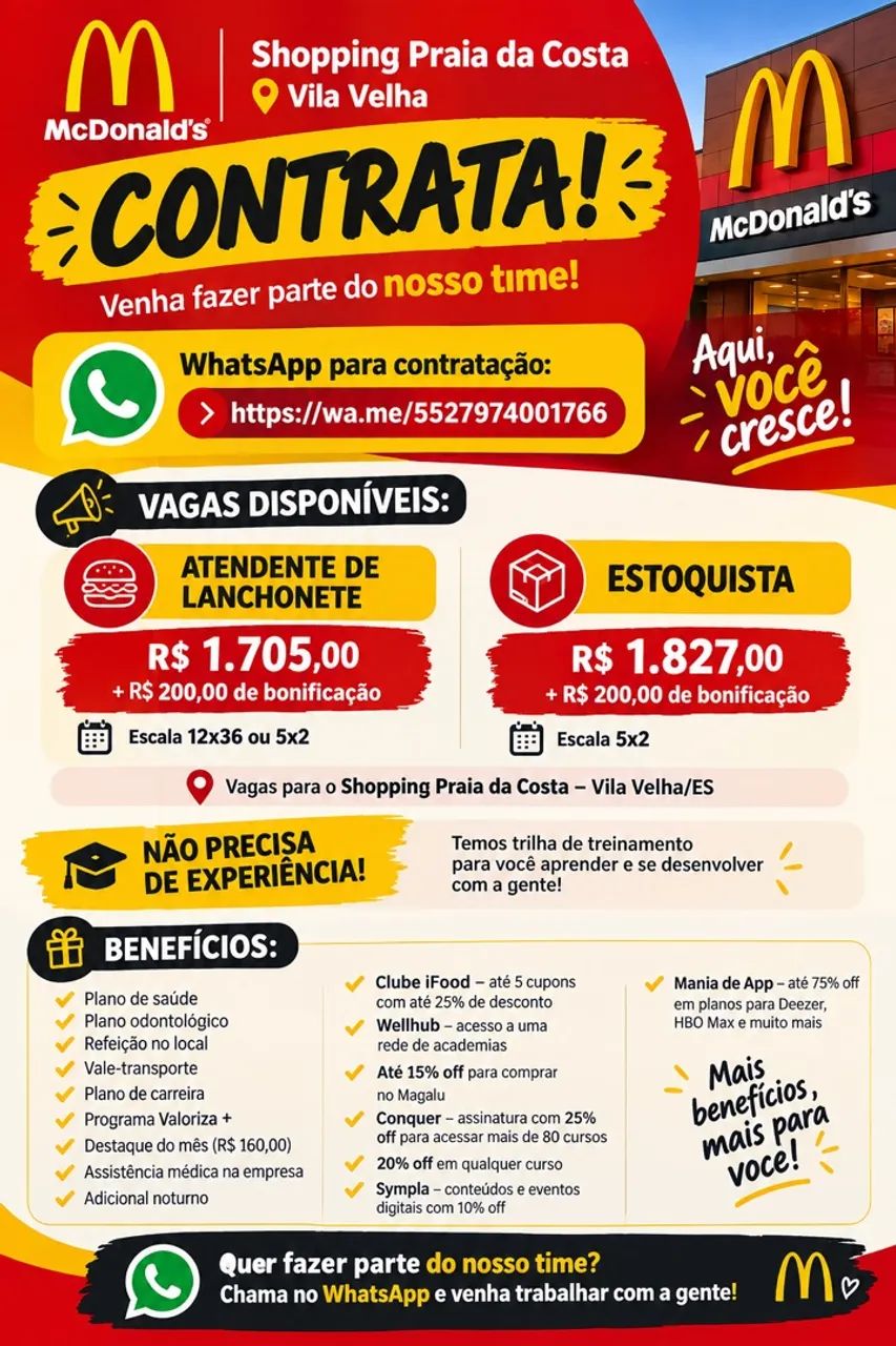 Vagas de emprego 