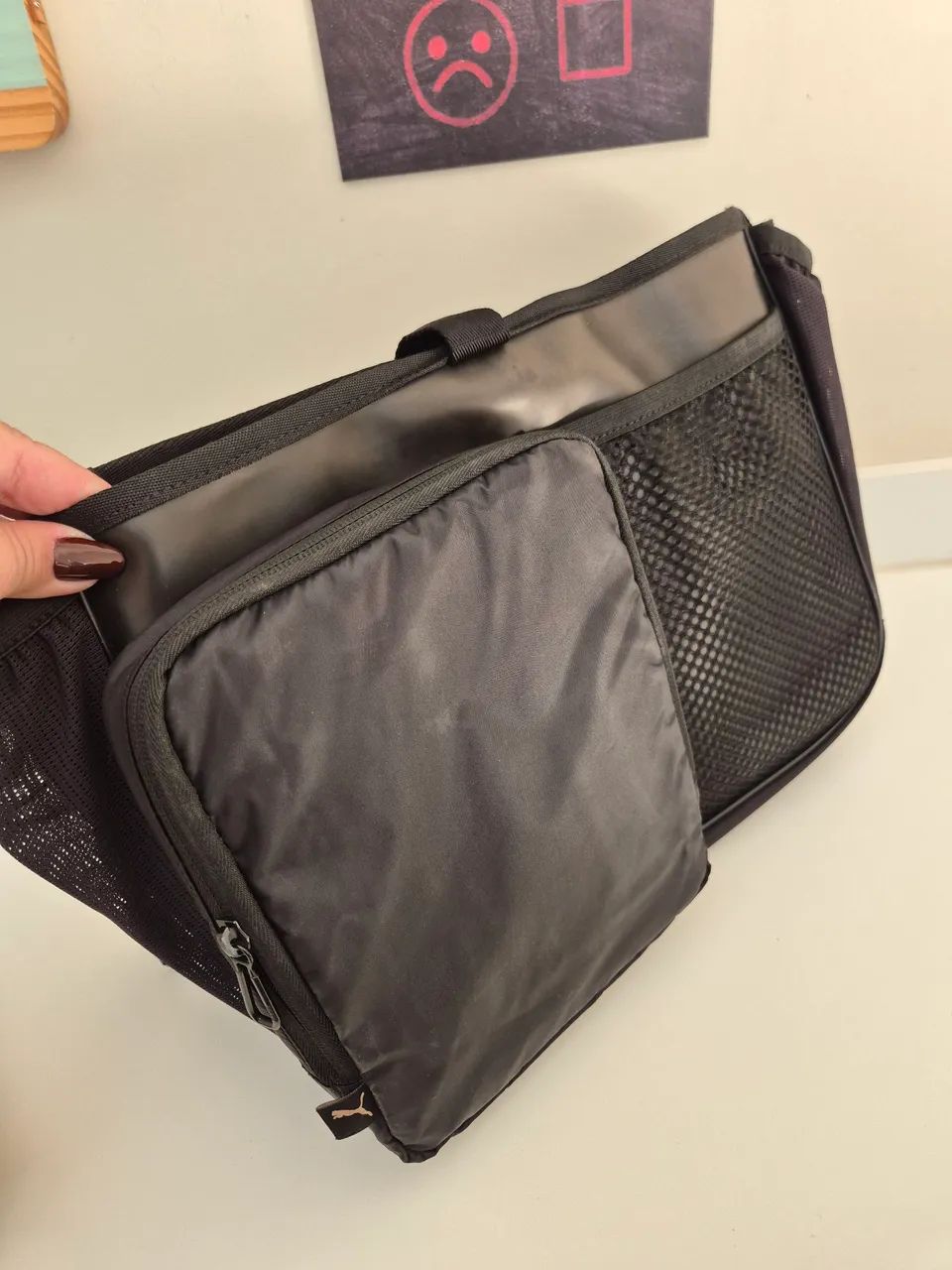 Bolsa Puma Preta alça regulável - Foto 2