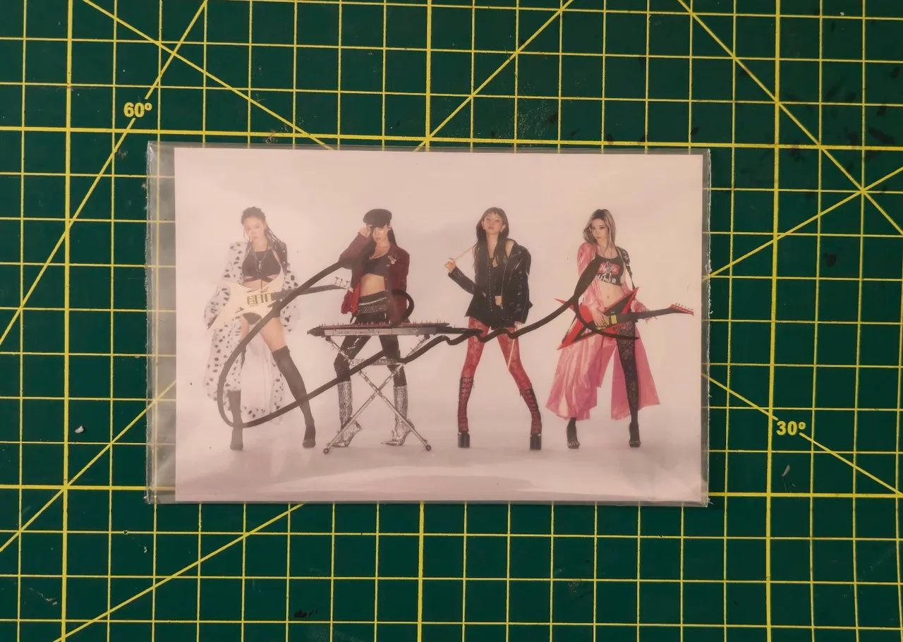 Autógrafo kpop GISELLE aespa postcard Richman