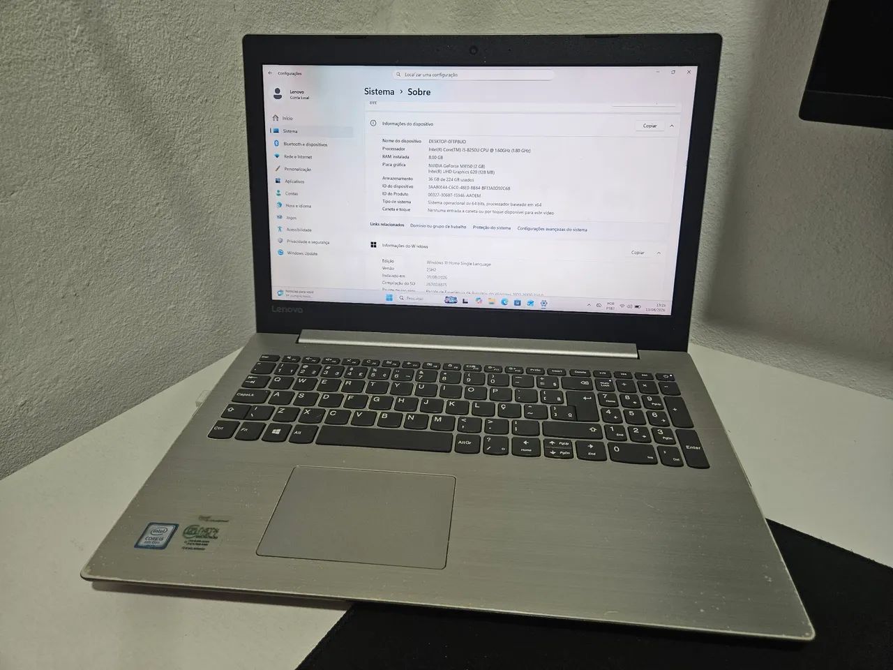 Notebook Lenovo Ideapad 330 - I5, 8gb, SSD 224gb - Foto 2