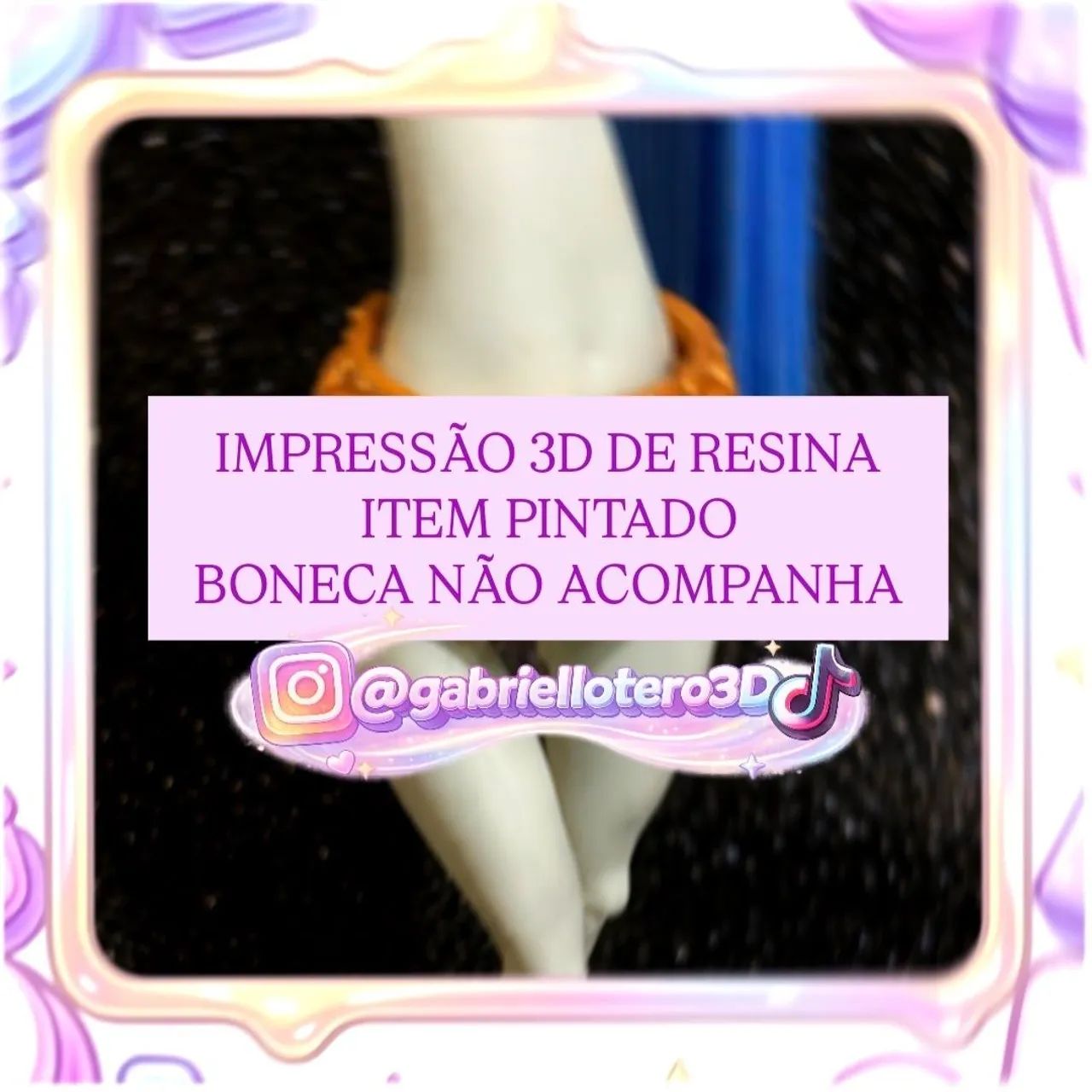 Cinto para a boneca Monster High Nefera de Nile Básica - impressão 3D - Foto 2