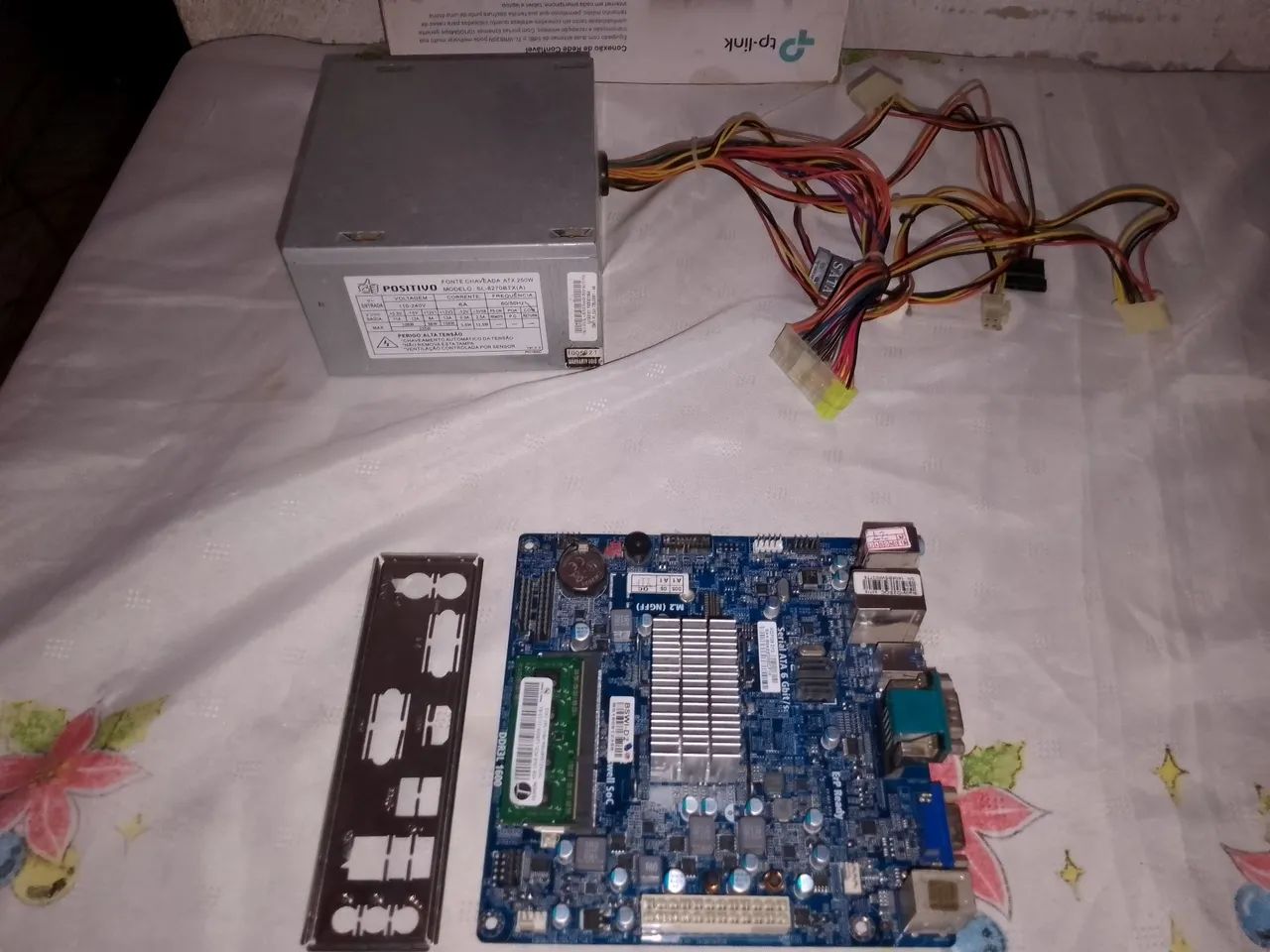 Placa mãe + fonte funcionando - Foto 2