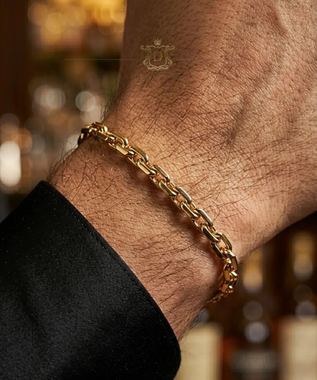 Pulseira Cadeado em Ouro 18k 750