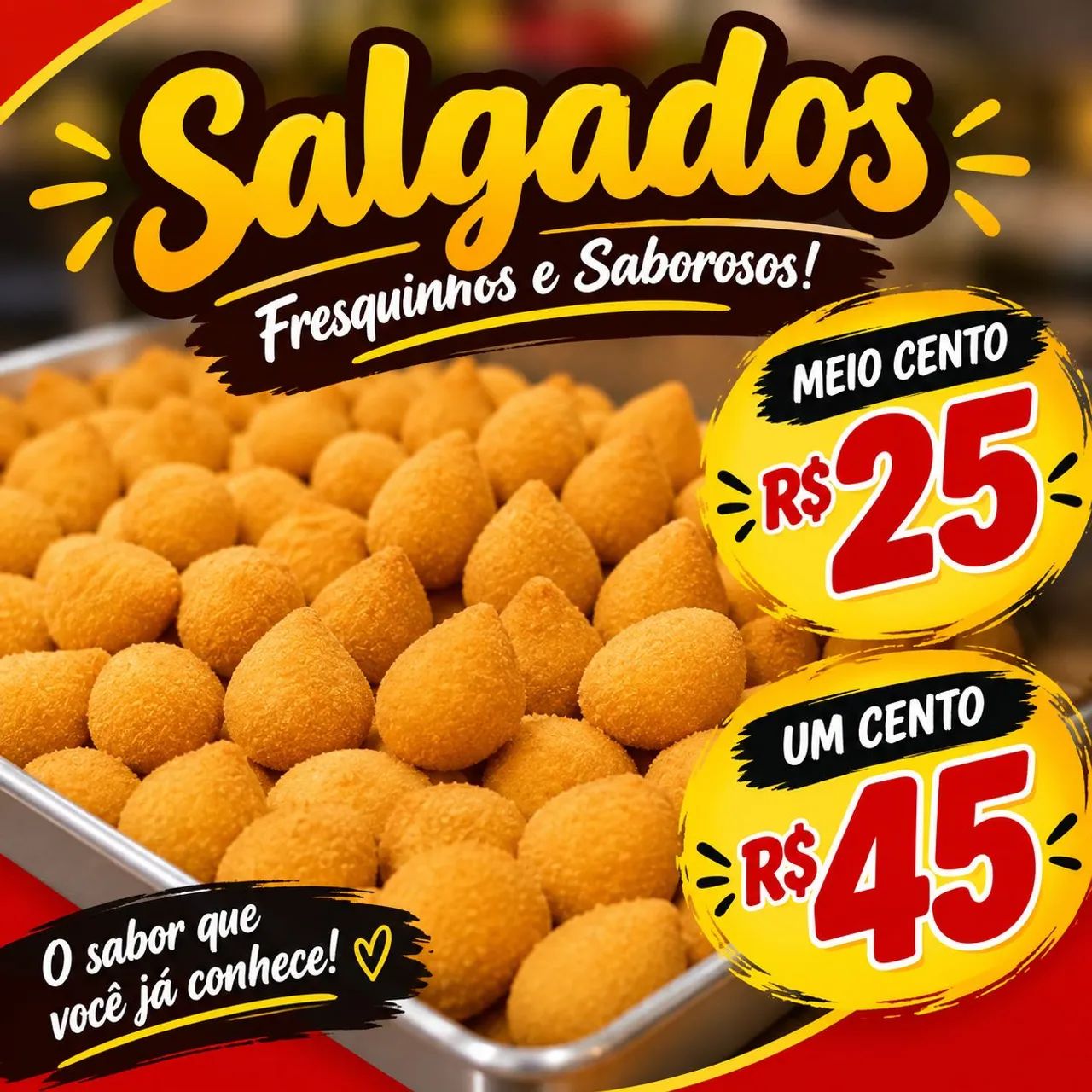 Cento de salgados