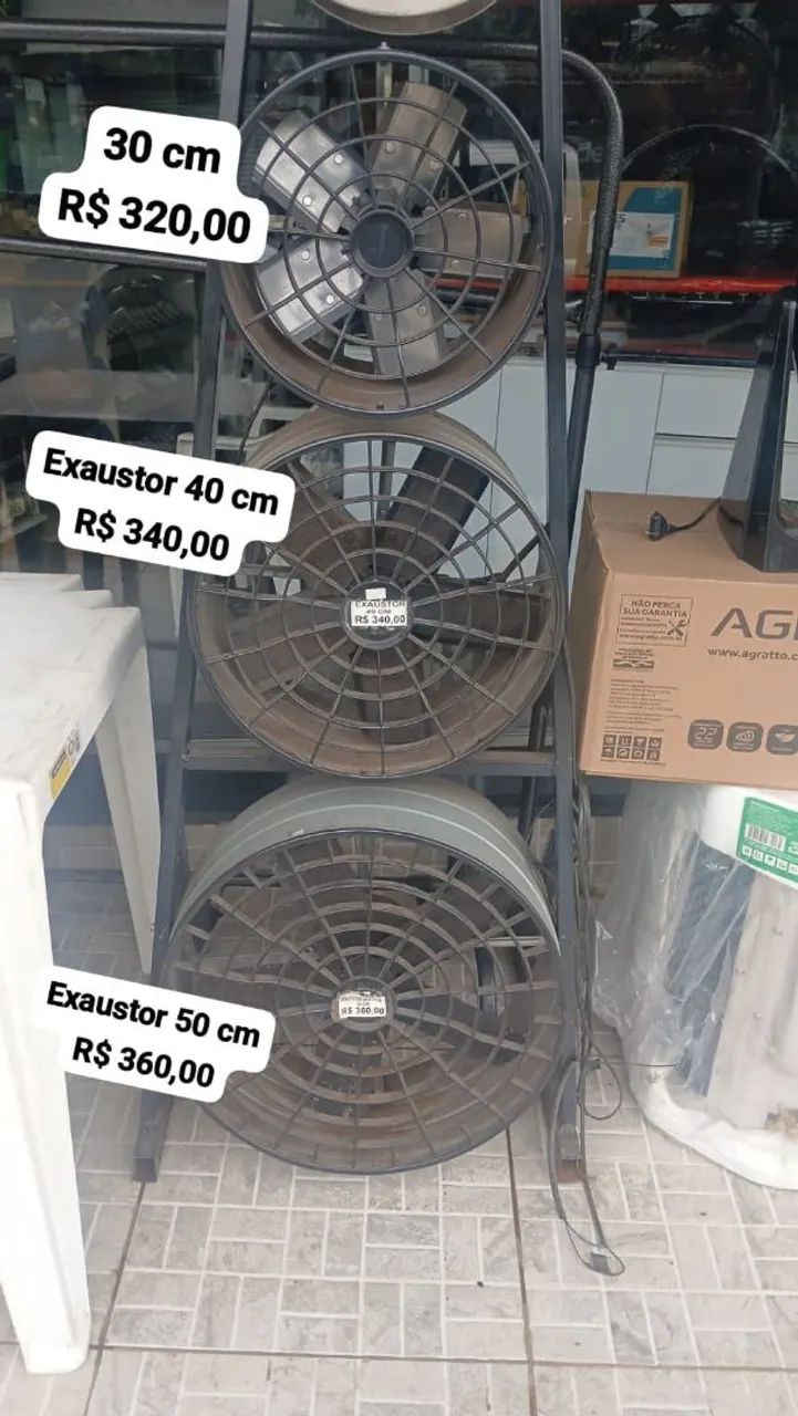 Exaustor ventisol 30 a 50 cm