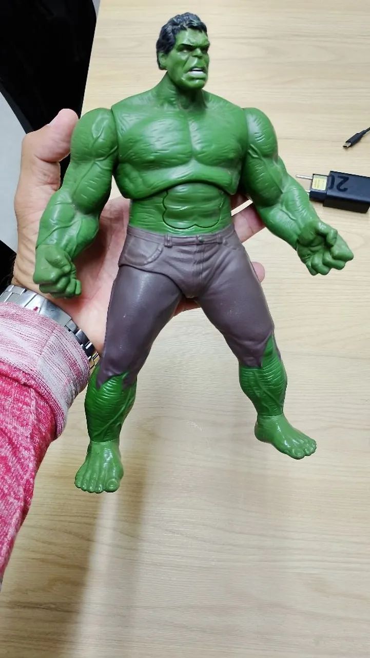 Boneco Hulk Marvel Articulado Grande (Aproximadamente 30cm) - Excelente Estado