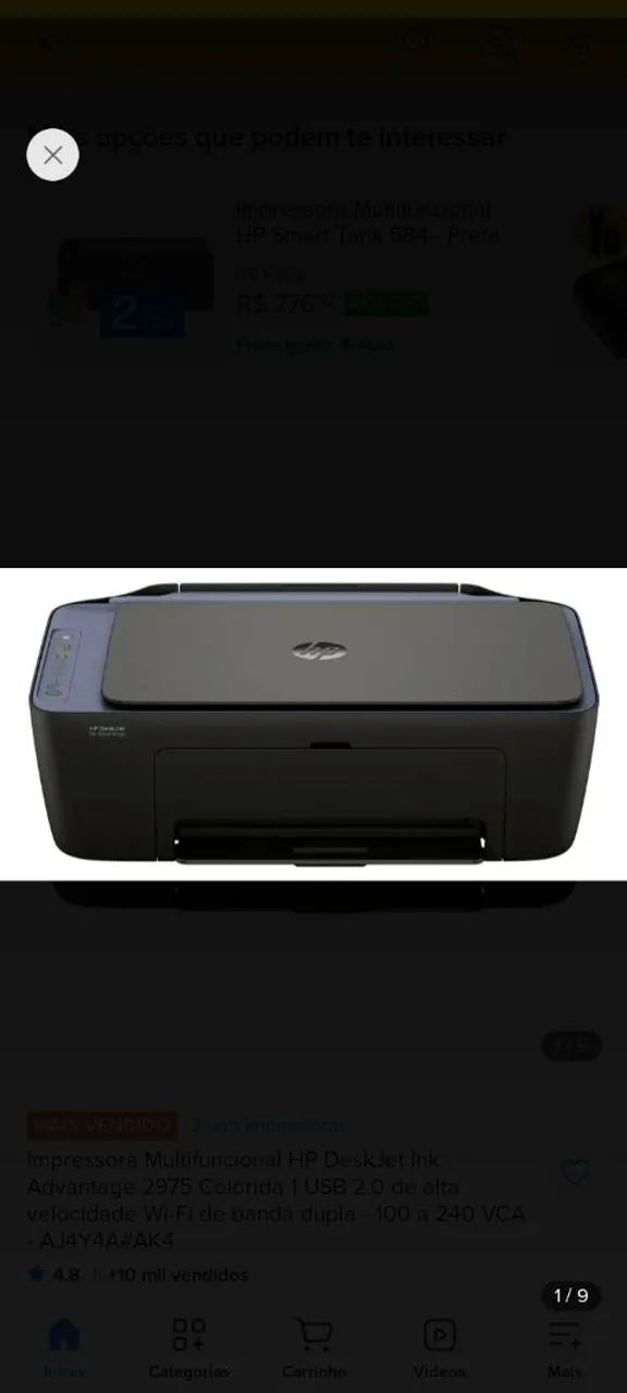Impressora HP usada