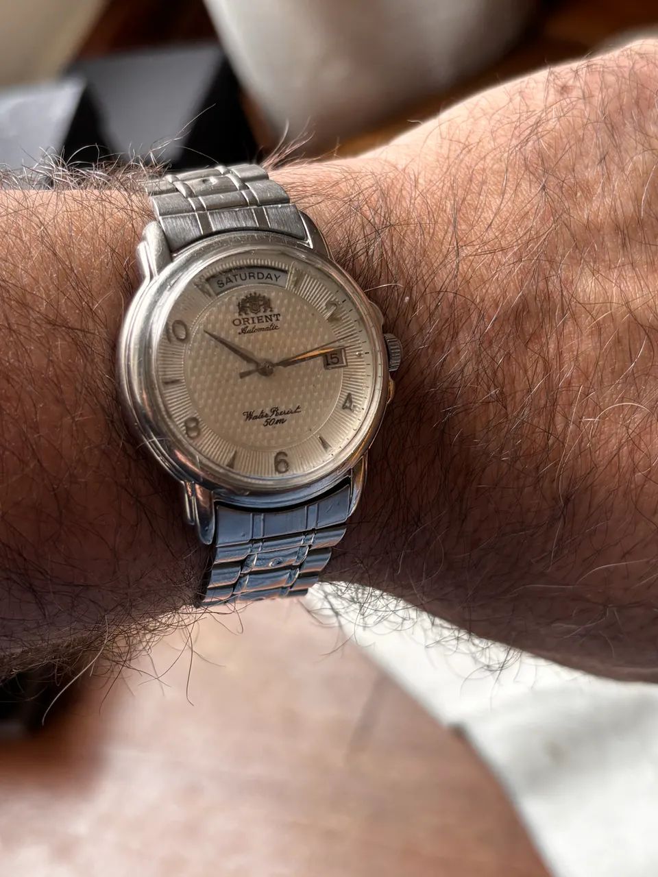 Orient EV04-C0 Day Date Automático - 21 Jewels - Acessórios