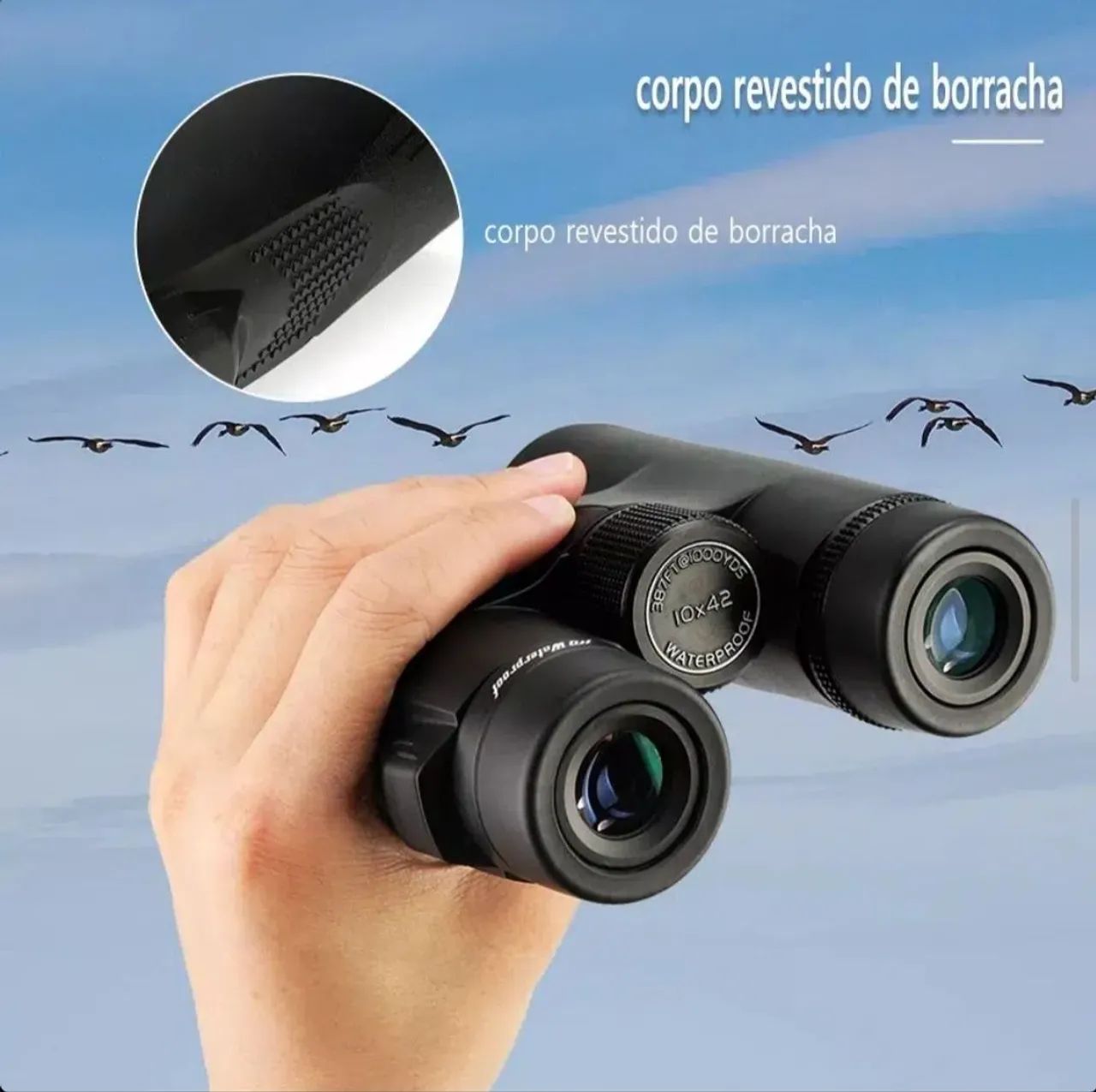 Binóculo Profissional SVBONY 10x42 HD Novo - Oportunidade - Foto 5