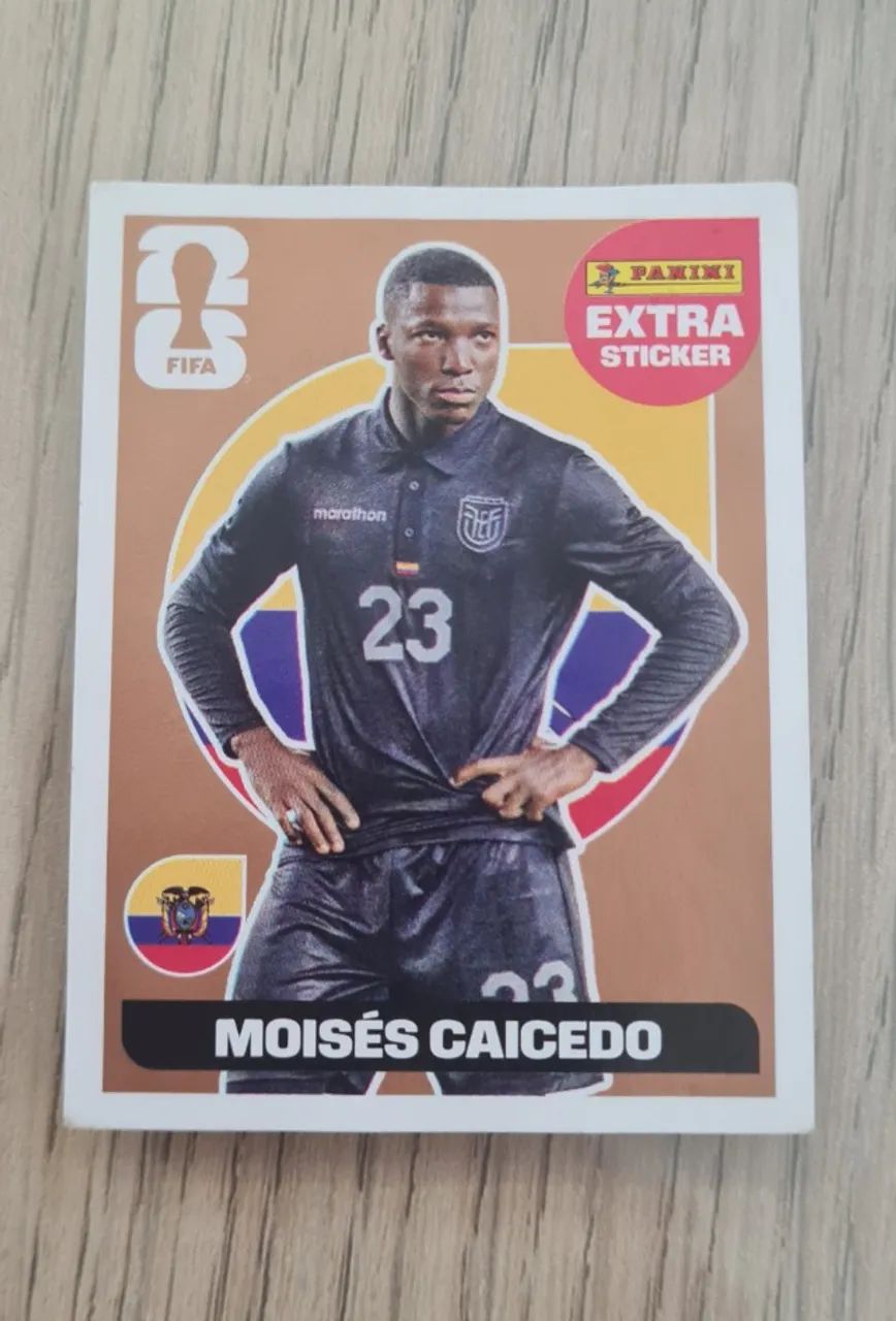 Figurinha bronze Moisés Caicedo da Copa 2026