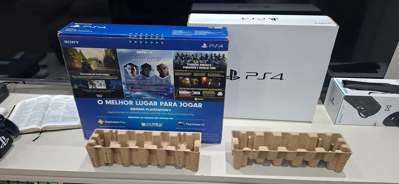Caixa com Luva e Berço - PS4 SLIM 1TB - Foto 3