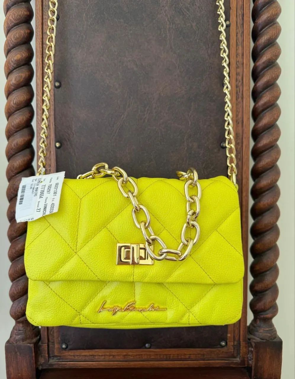 Bolsa Amarela Luiza Barcelos NOVA