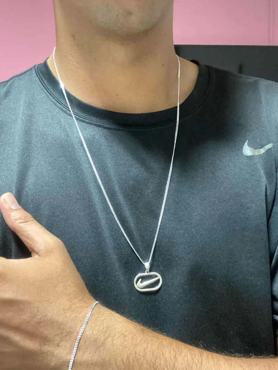 Corrente e pulseira 2mm Prata