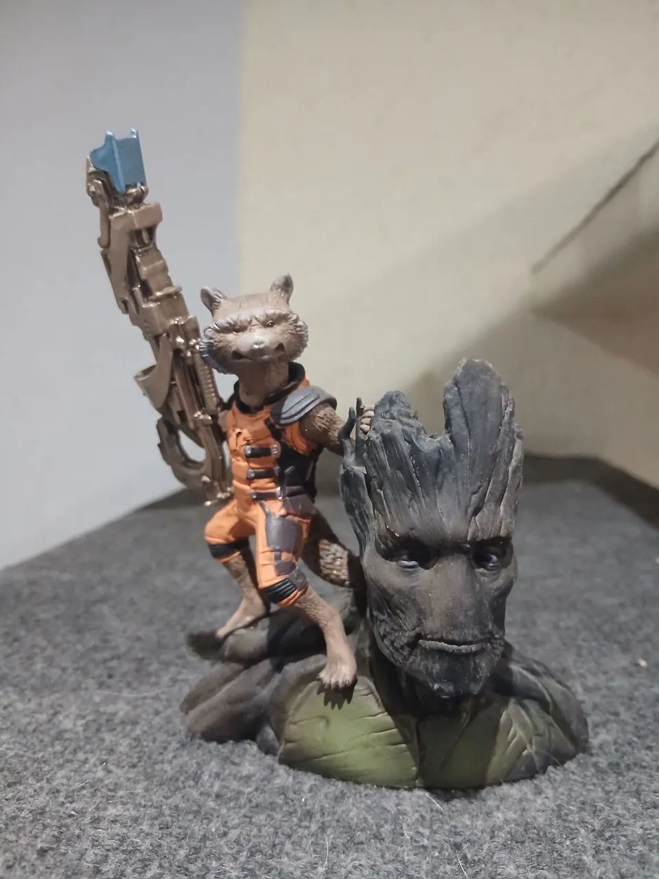 Rocket Raccoon e Groot (compatível com Marvel Legends) 