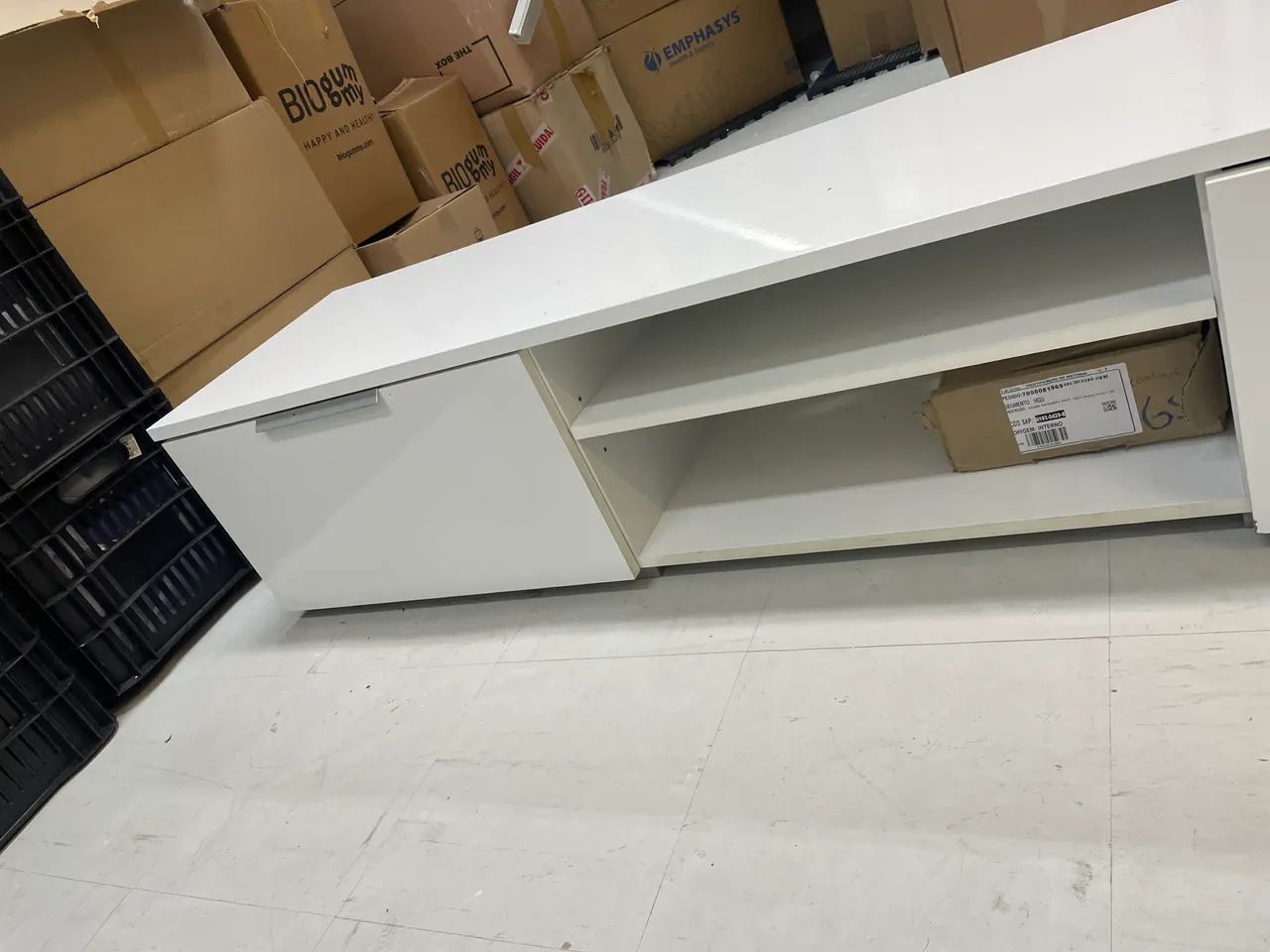 Rack de TV Branco (Seminovo) - Foto 3