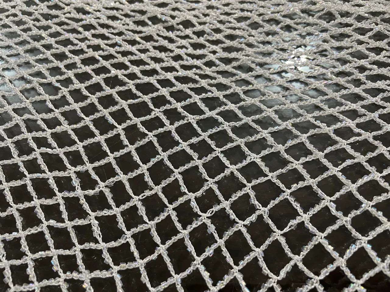 Xale Branco com Pedraria  - Foto 4