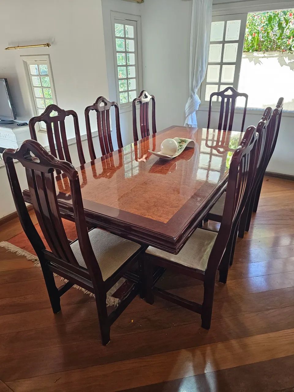 Mesa de Jantar 8 Lugares Madeira Maciça Forte - Foto 3