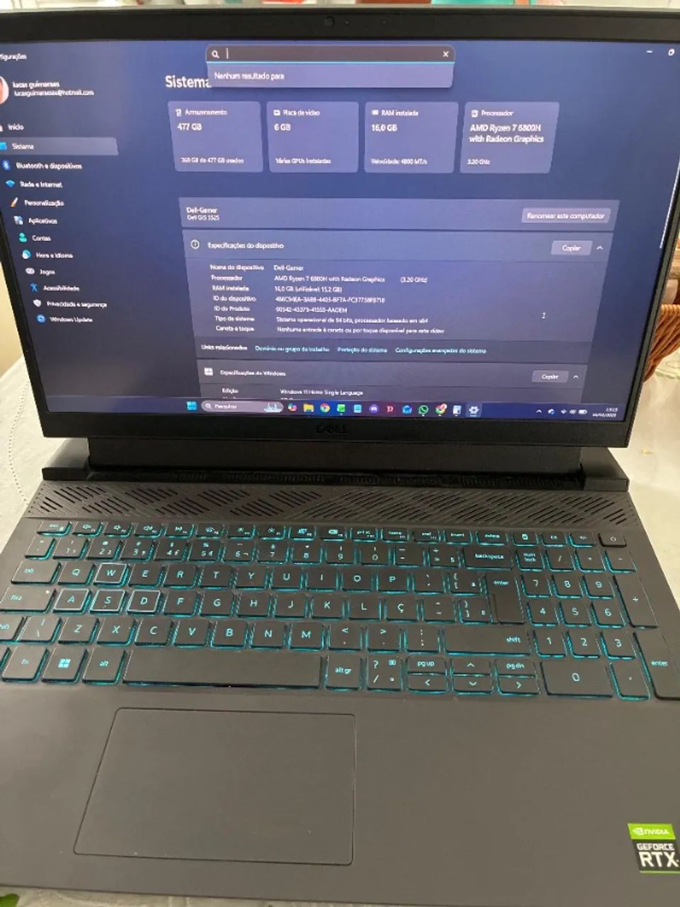 Notebook gamer Dell g15 - Foto 5