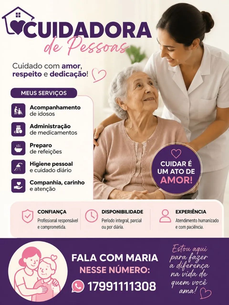 Cuidadora de pessoas 