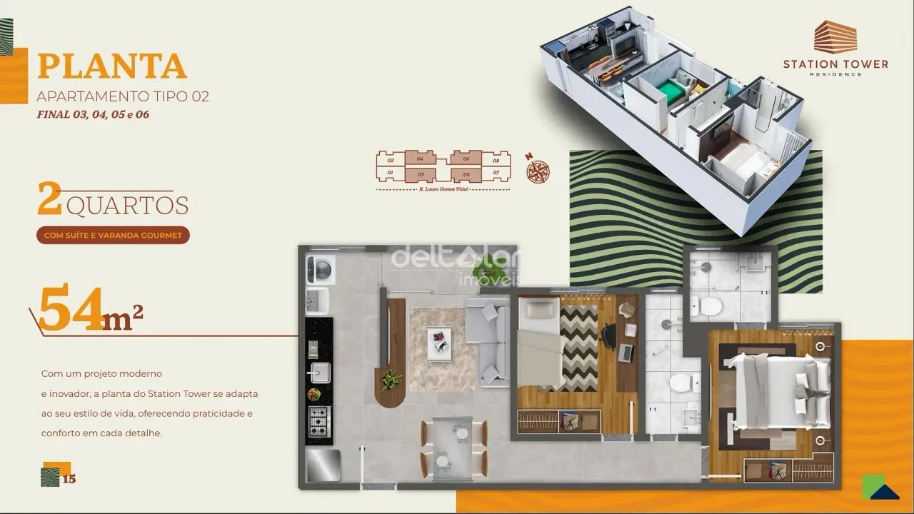 Apartamento com 2 quartos com suite, varanda, elevador, 1 vaga de garagem demarcada, à ven - Foto 5