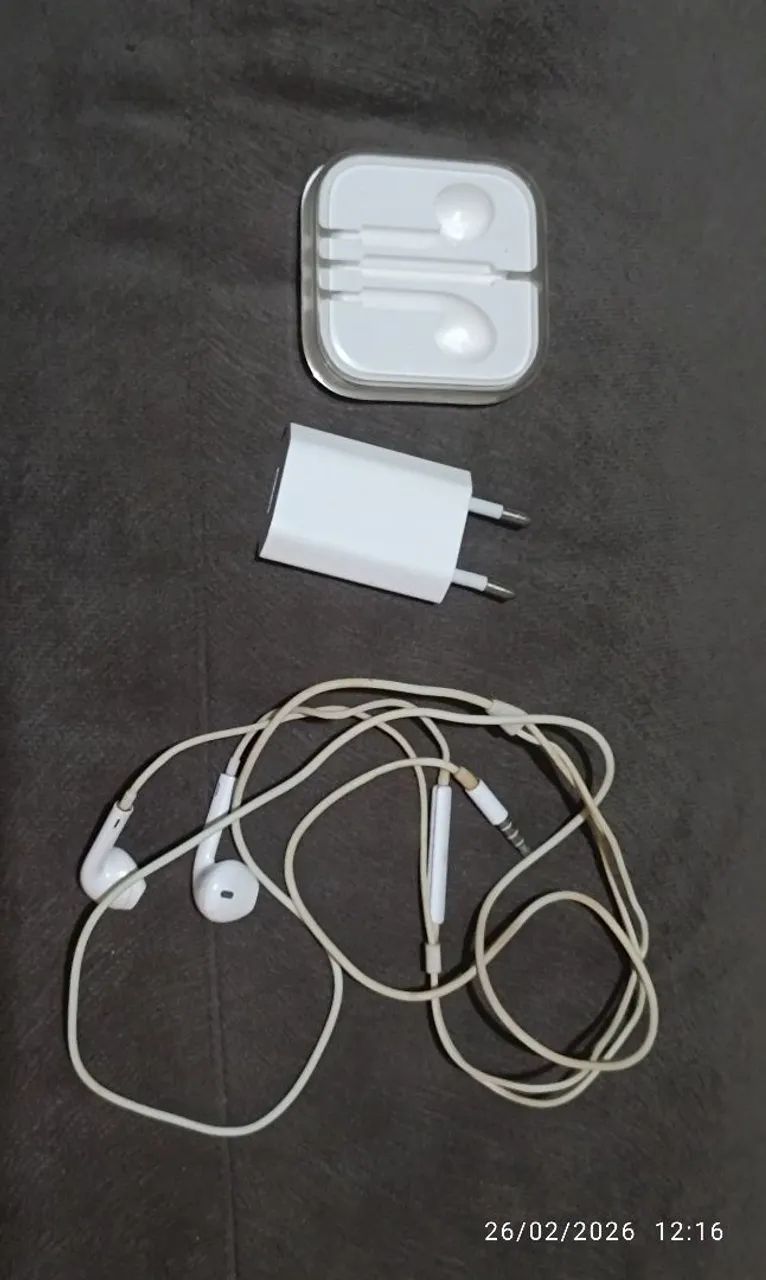 Carregador + earpods Apple - Foto 2
