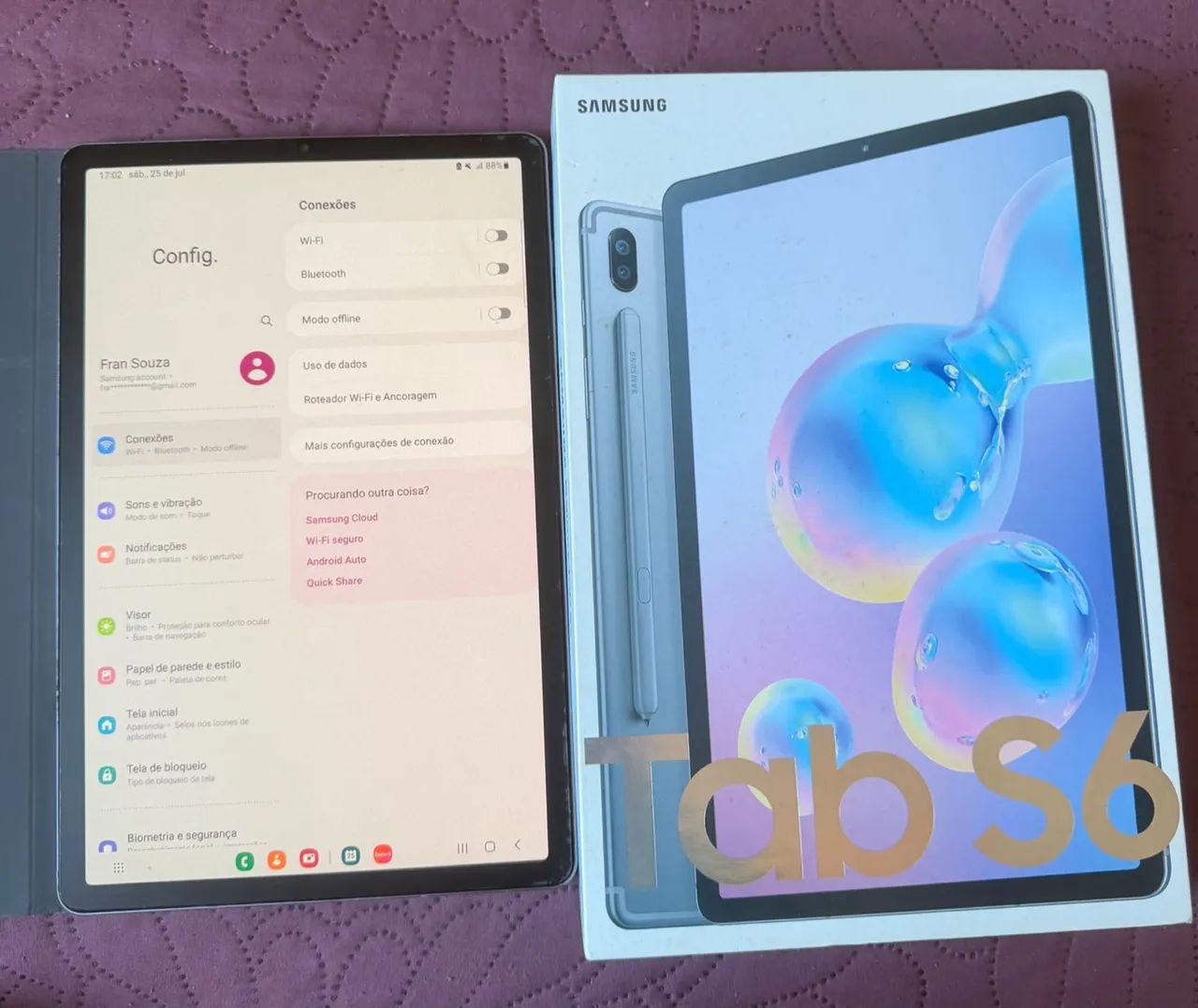 Tablet Samsung S6 128gb - Foto 2