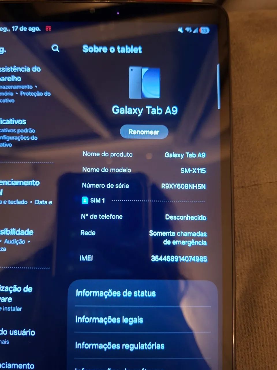Tablet Galaxy A9  - Foto 4