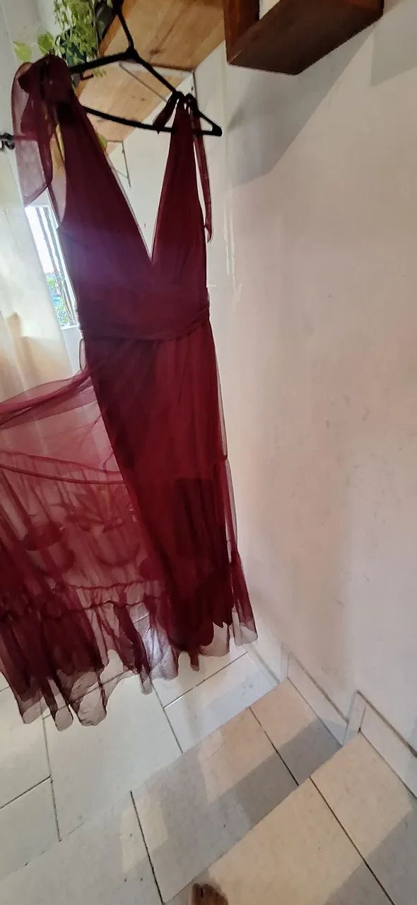 Vestido de Madrinha Marsala G - Foto 3
