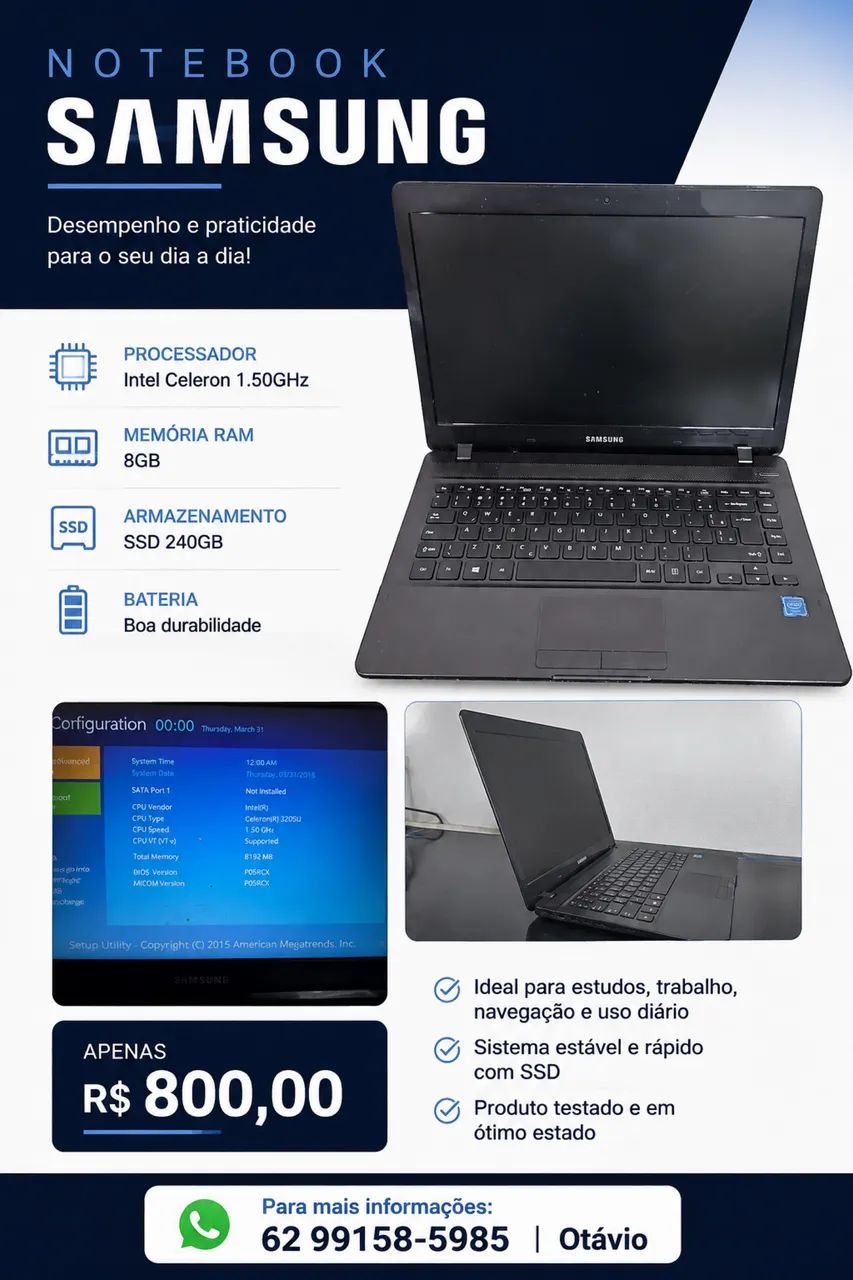 Notebook Samsung 