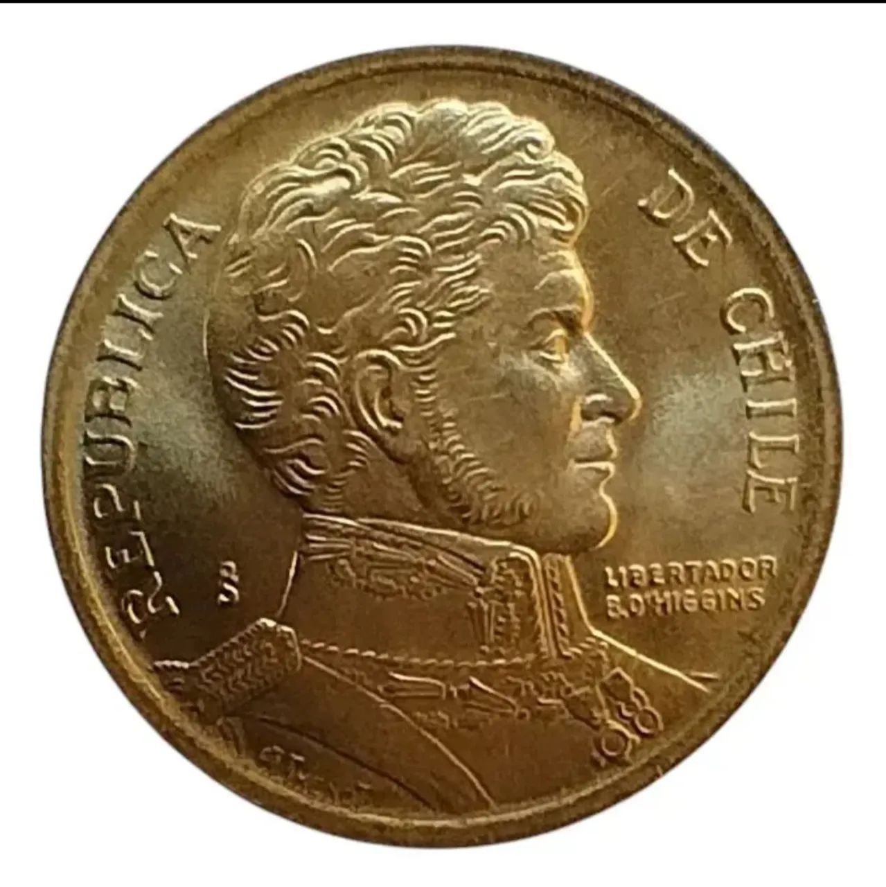 Moeda 1Pesos De 1990 Origem Chile.