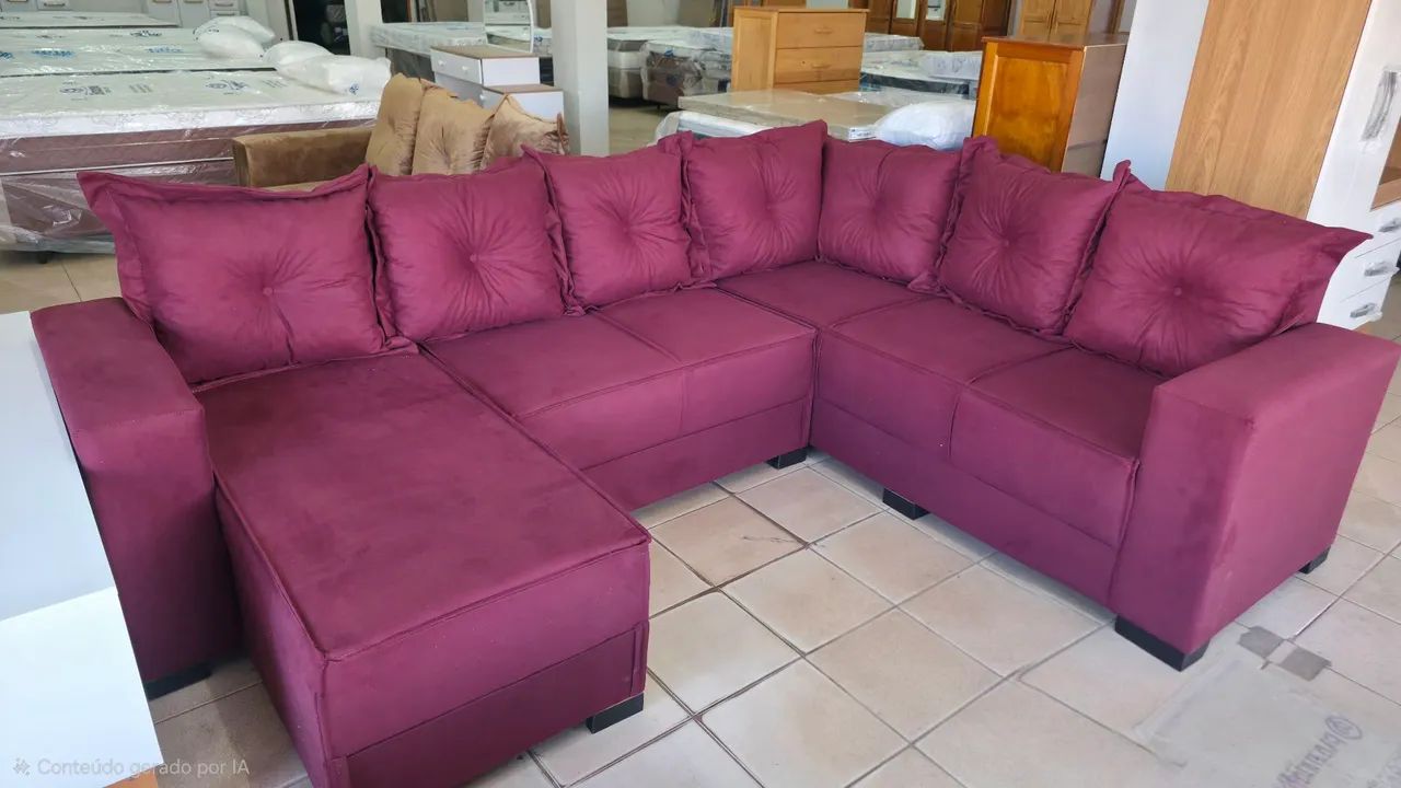 Sofa de canto com chaise novo  - Foto 2