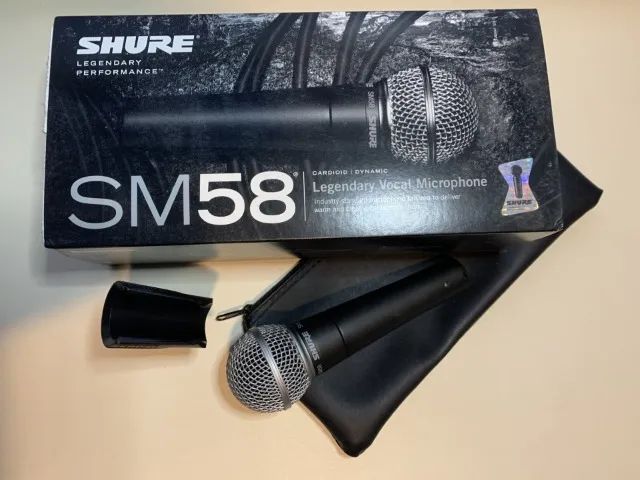 Microfone Shure Sm58 - Original na caixa com todos os acessórios