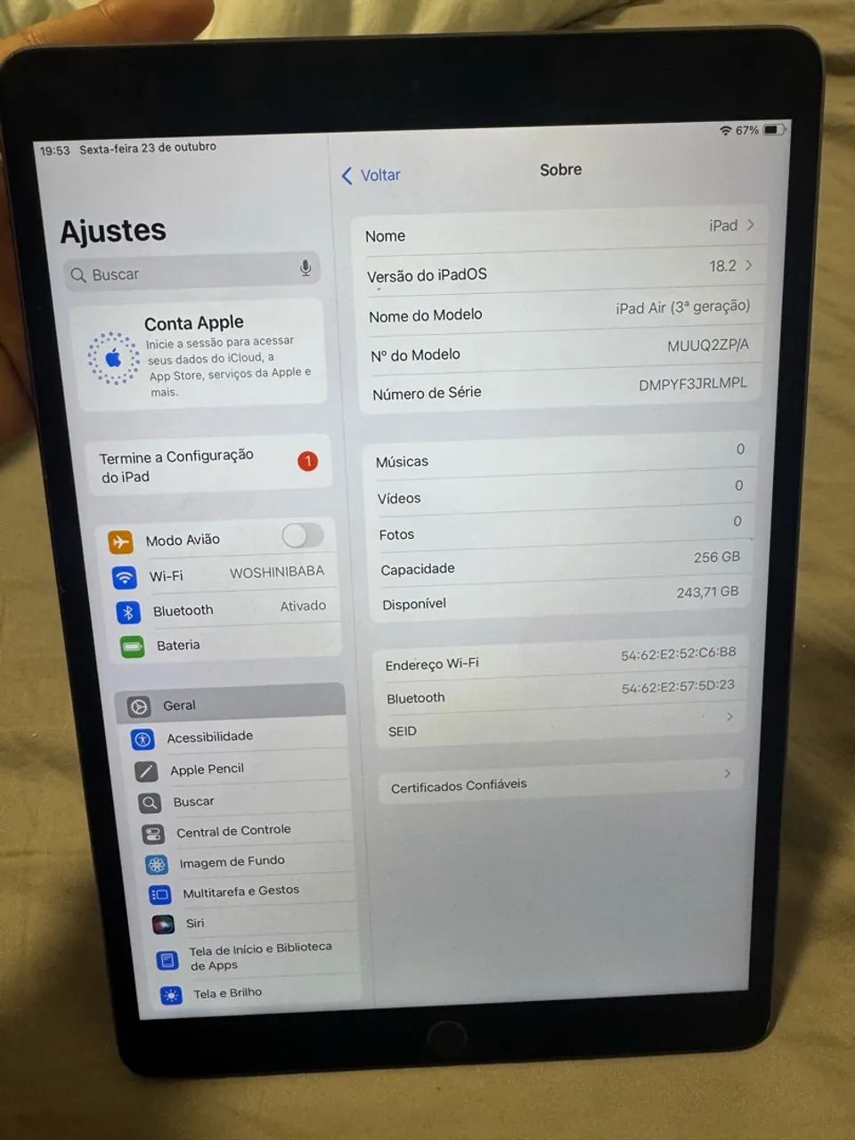 iPad Air 3 - 256GB - Cinza Espacial - Foto 2