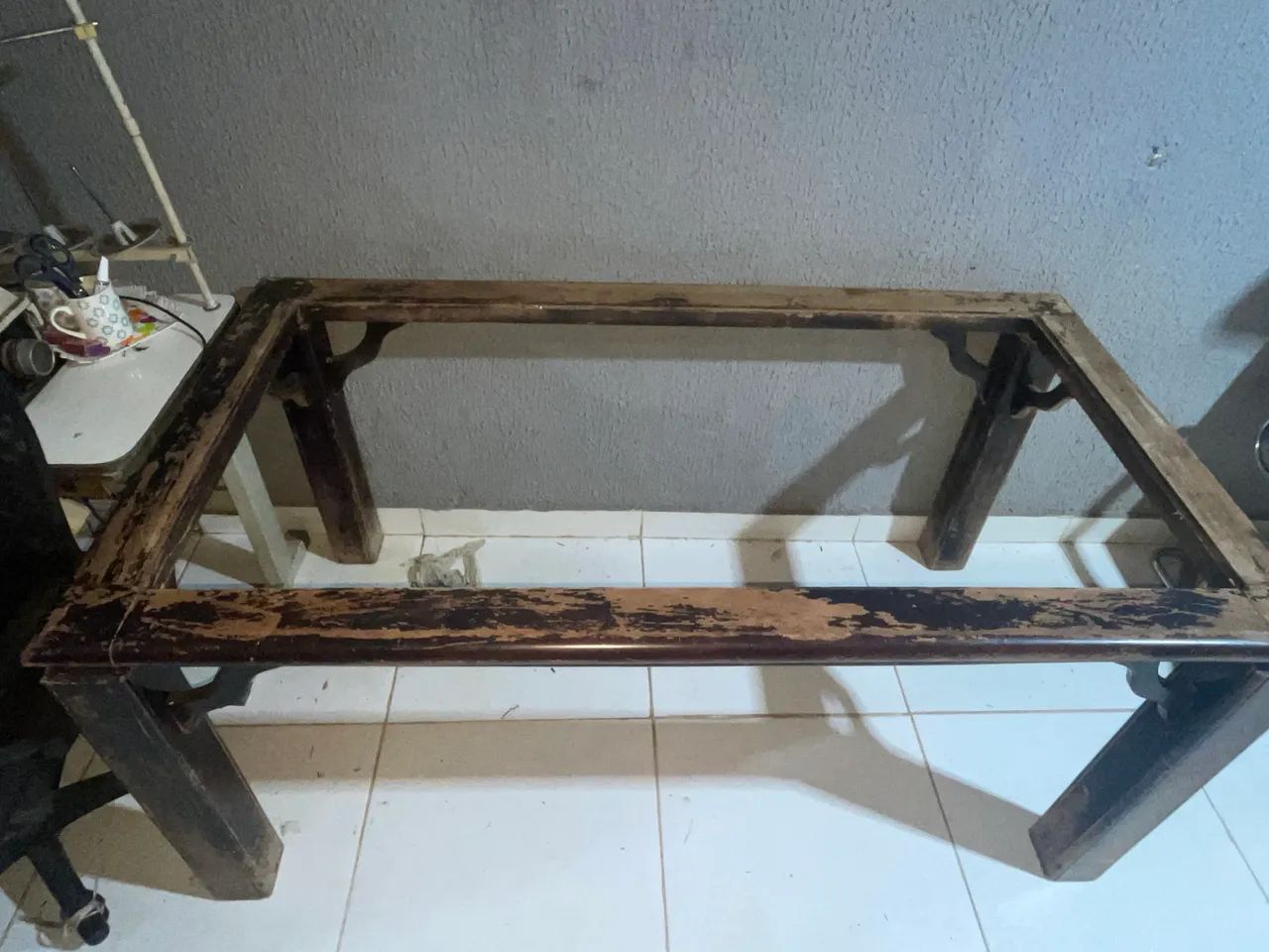 Mesa de madeira SEM VIDRO