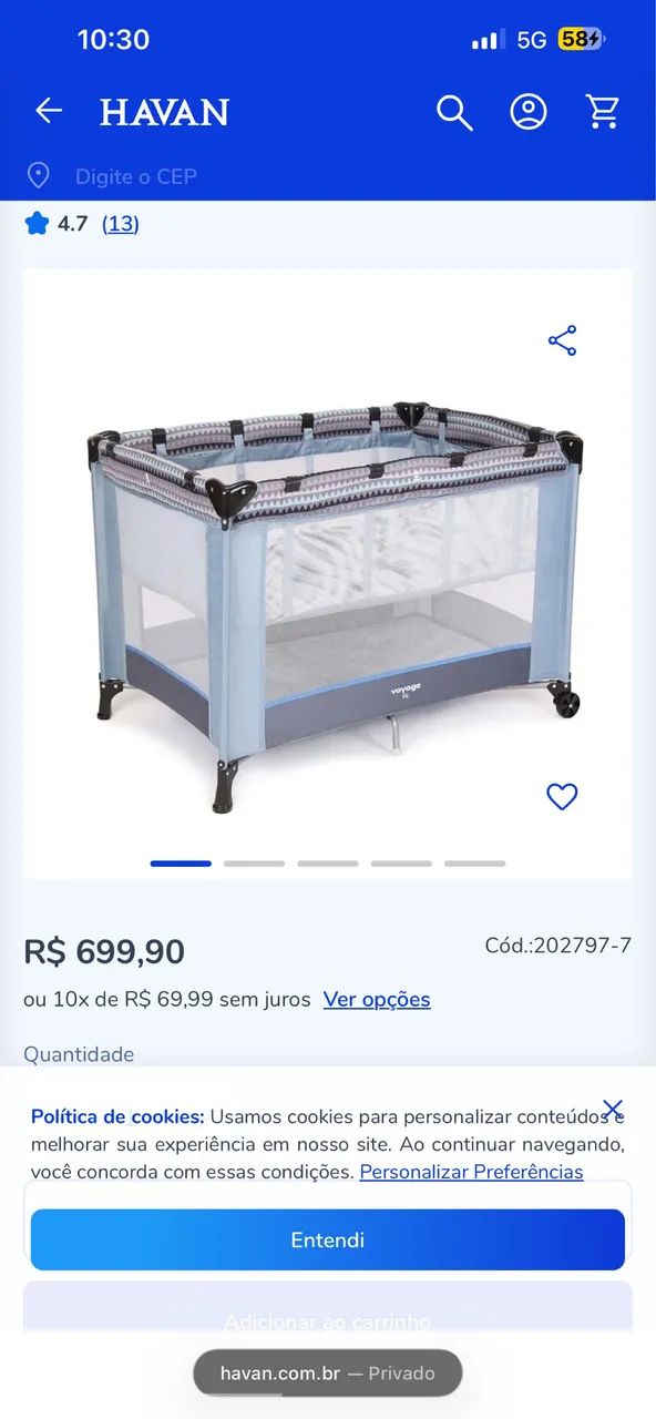 Berço portátil  - Foto 3