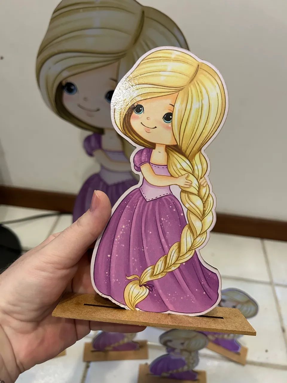 Kit festa Rapunzel - displays e tag  - Foto 2