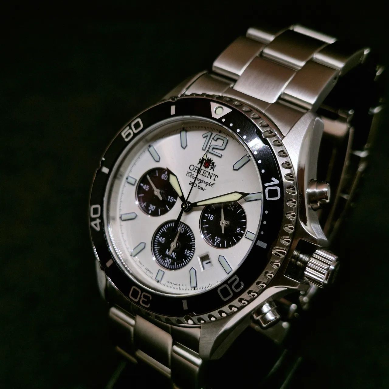 Orient Mako Solar Chronograph "Panda" - Foto 2