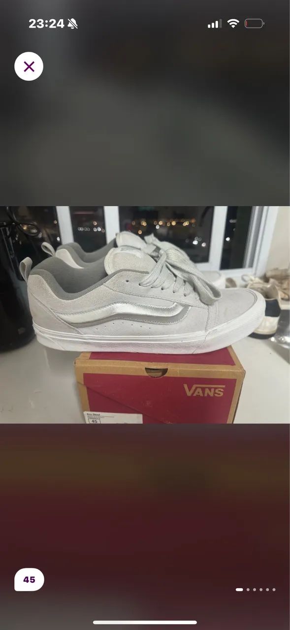 Vans Knu Skool silver metallic true white  - Foto 2