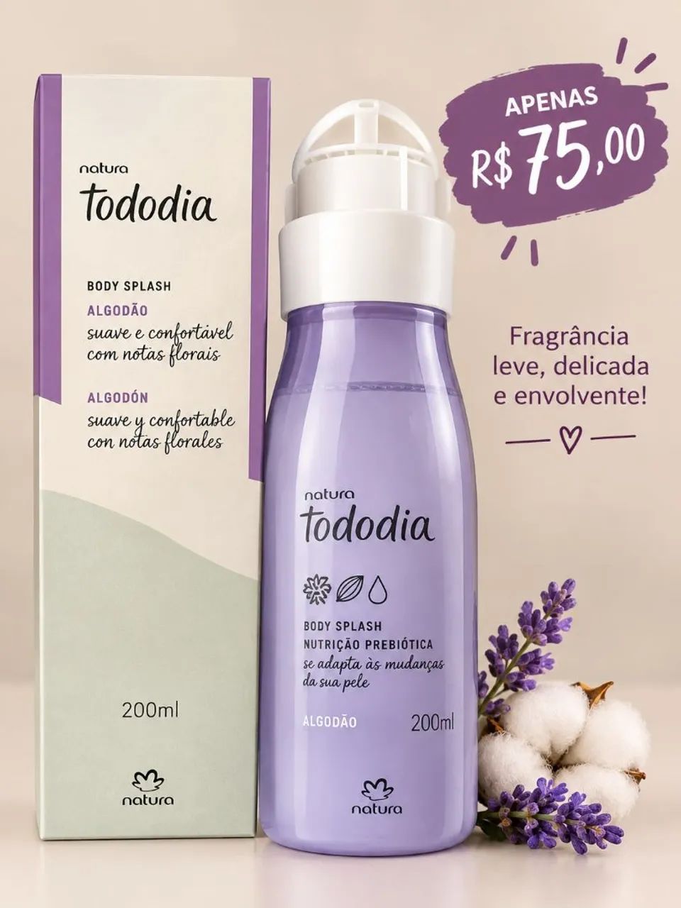 Kit tododia algodão 