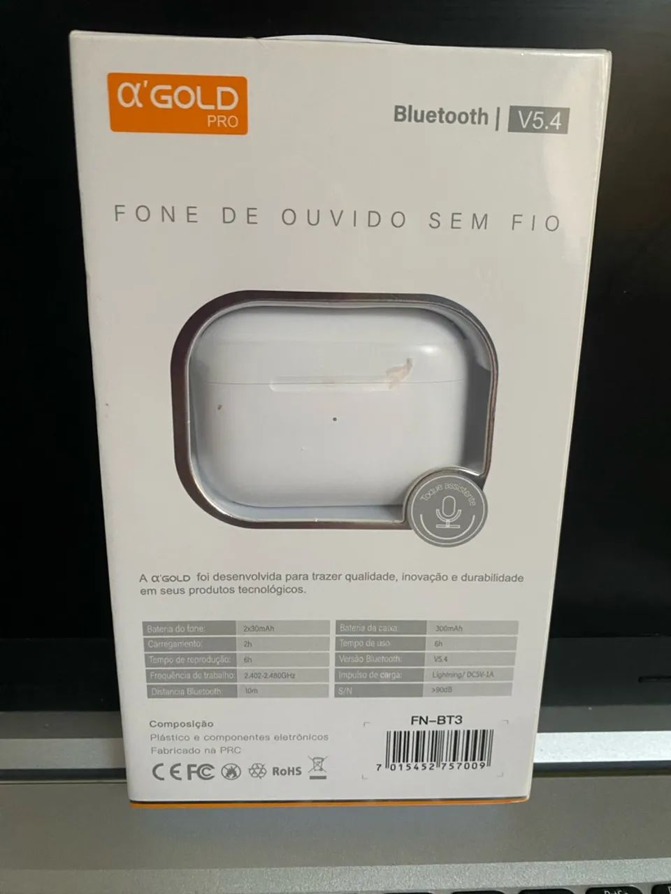 Fone de ouvido Bluetooth sem fio A?Gold - Foto 2