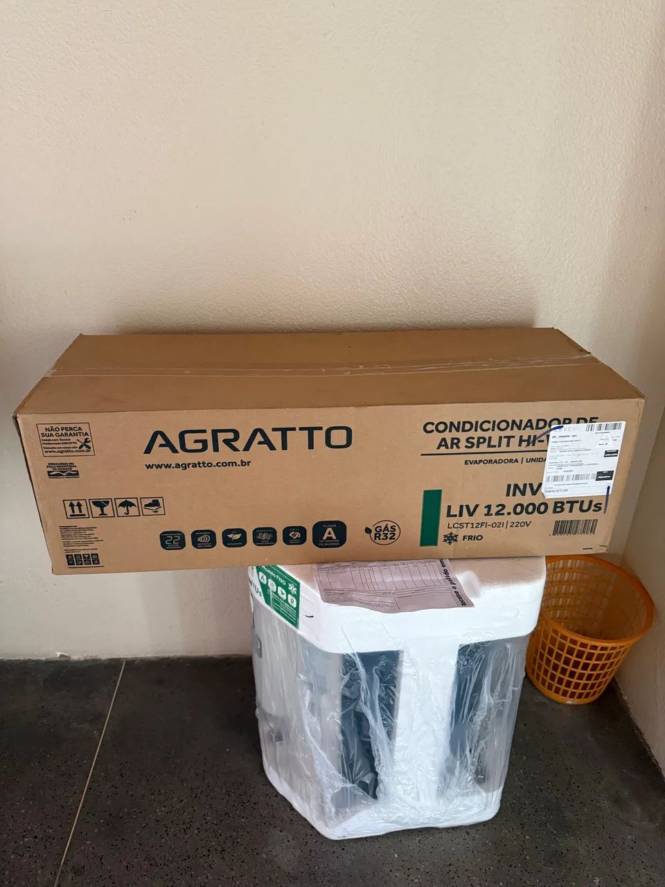 Ar condicionado agrato 12 mil bitus 