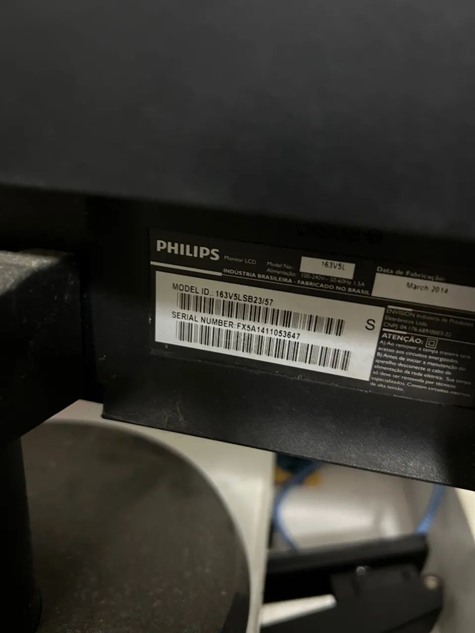 Monitor computador led 15,6 polegadas 