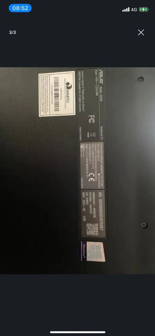 Notebook ASUS VivoBook X543NA - TORRO - Foto 3