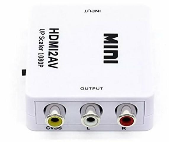 Conversor Adaptador Hdmi Para Rca AV Audio Video TV Box - Foto 2