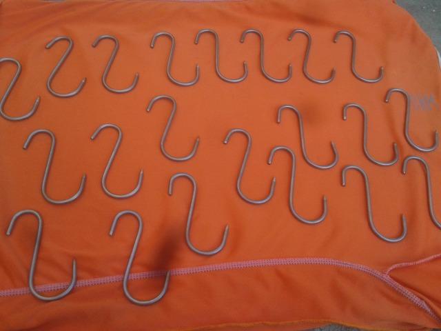 Ganchos de inox para carne