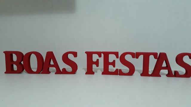 Letras decorativas para o Natal