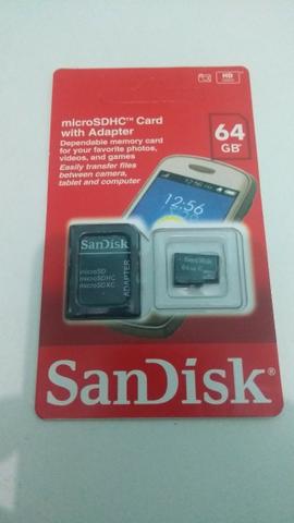 Cartao sd de 64 novo apenas 50 reais