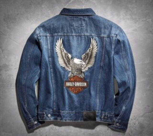 jaqueta jeans harley davidson