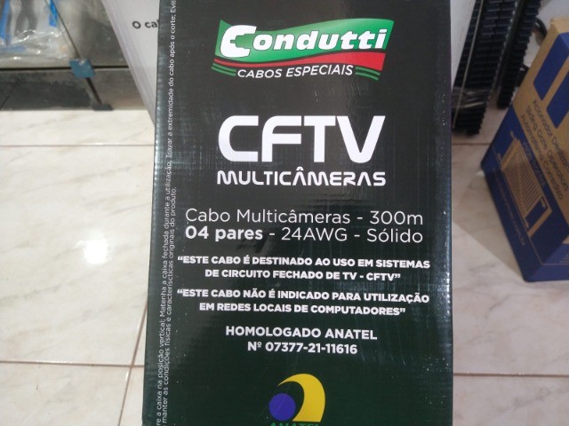 Rolo de cabo de rede Cftv 300m Condutti  - Foto 2