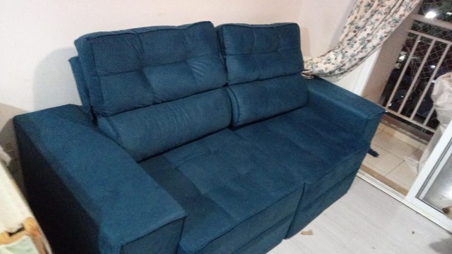 sofá retrátil e reclinável New York Premium veludo R1